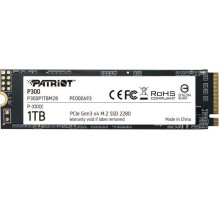 SSD M.2 Patriot P300 1TB NVMe 2280 PCIe 3.0x4 3D NAND TLC (P300P1TBM28) 