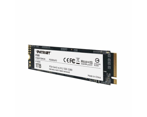 SSD M.2 Patriot P300 1TB NVMe 2280 PCIe 3.0x4 3D NAND TLC (P300P1TBM28) SSD M.2 Patriot P300 1TB NVMe 2280 PCIe 3.0x4 3D NAND TLC (P300P1TBM28)