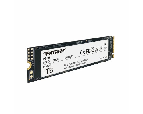 SSD M.2 Patriot P300 1TB NVMe 2280 PCIe 3.0x4 3D NAND TLC (P300P1TBM28) SSD M.2 Patriot P300 1TB NVMe 2280 PCIe 3.0x4 3D NAND TLC (P300P1TBM28)