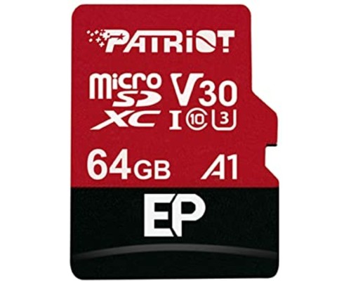 microSDXC (UHS-1 U3) Patriot EP Series 64Gb class 10 V30 (R-100MB/s, W-80MB/s) (adapter SD) (PEF64GEP31MCX) microSDXC (UHS-1 U3) Patriot EP Series 64Gb class 10 V30 (R-100MB/s, W-80MB/s) (adapter SD) (PEF64GEP31MCX)