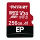 microSDXC (UHS-1 U3) Patriot EP Series 256Gb class 10 V30 (R-100MB/s, W-80MB/s) (adapter SD) (PEF256GEP31MCX)