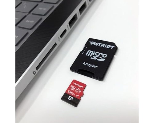 microSDXC (UHS-1 U3) Patriot EP Series 256Gb class 10 V30 (R-100MB/s, W-80MB/s) (adapter SD) (PEF256GEP31MCX) microSDXC (UHS-1 U3) Patriot EP Series 256Gb class 10 V30 (R-100MB/s, W-80MB/s) (adapter SD) (PEF256GEP31MCX)