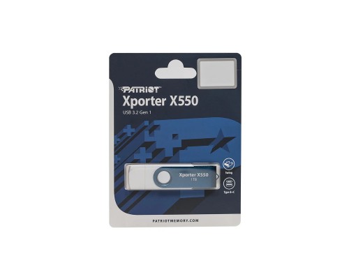 Flash Patriot USB 3.2 Gen 1 Xporter X550 1TB Type-A+C (PS1TX550AAD) Flash Patriot USB 3.2 Gen 1 Xporter X550 1TB Type-A+C (PS1TX550AAD)