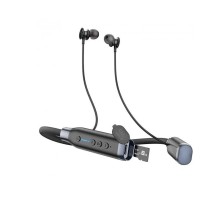 Бездротові навушники HOCO ES62 Pretty neck-hang BT earphones Black (6931474770738)