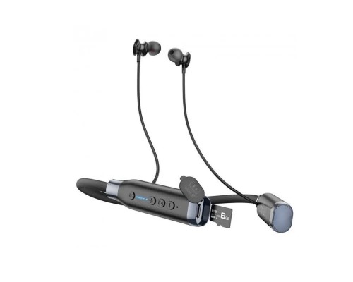 Бездротові навушники HOCO ES62 Pretty neck-hang BT earphones Black (6931474770738)
