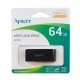 Flash Apacer USB 3.0 AH350 64Gb black (AP64GAH350B-1)