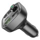 АЗП з FM-модулятором BOROFONE BC48 Broad QC3.0 car BT FM transmitter 18W Black (BC48B) 