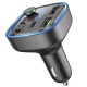 АЗП з FM-модулятором BOROFONE BC48 Broad QC3.0 car BT FM transmitter 18W Black (BC48B) 