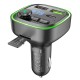 АЗП з FM-модулятором BOROFONE BC48 Broad QC3.0 car BT FM transmitter 18W Black (BC48B) 