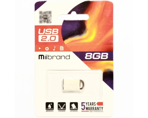 Flash Mibrand USB 2.0 Lynx 8Gb Silver (MI2.0/LY8M2S) Flash Mibrand USB 2.0 Lynx 8Gb Silver (MI2.0/LY8M2S)