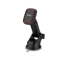 Автотримач для телефона HOCO CA42 Cool Journey in-car dashboard holder with stretch rod Black/Red (6957531093237) 
