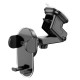 Автотримач для телефона HOCO H3 Shiny press type car holder(center console) Black (6931474790231)