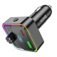 АЗП з FM-модулятором HOCO E81 Fantasy PD30W+QC3.0 car BT FM transmitter Black (6942007612296 ) 