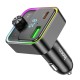АЗП з FM-модулятором HOCO E81 Fantasy PD30W+QC3.0 car BT FM transmitter Black (6942007612296 ) 