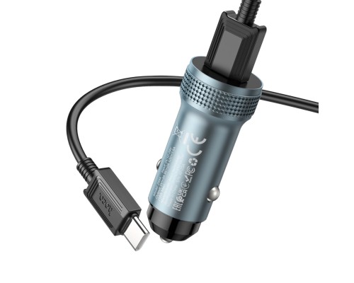Автомобільний зарядний пристрій HOCO Z49A Level single port QC3.0 18W (Type-C) Metal Gray (6931474795731) Автомобільний зарядний пристрій HOCO Z49A Level single port QC3.0 18W (Type-C) Metal Gray (6931474795731)