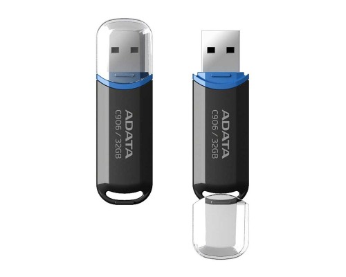 USB флеш накопичувач ADATA 32GB C906 Black USB 2.0 (AC906-32G-RBK) 