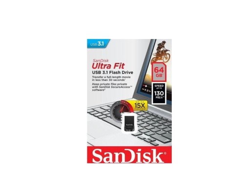 USB флеш накопичувач SanDisk 64GB Ultra Fit USB 3.1 (SDCZ430-064G-G46) 