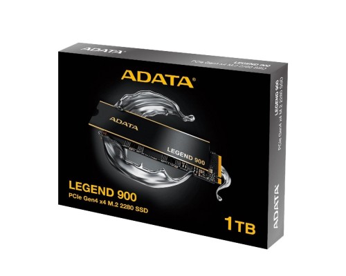SSD M.2 ADATA LEGEND 900 1TB 2280 PCIe Gen 4x4 3D NAND Read/Write: 7000/4700 MB/sec (SLEG-900-1TCS) 