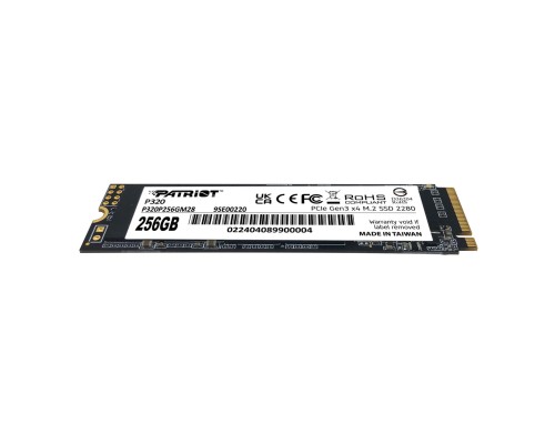SSD M.2 Patriot P320 256GB NVMe 2280 Gen3.0 x4 3D TLC (P320P256GM28) SSD M.2 Patriot P320 256GB NVMe 2280 Gen3.0 x4 3D TLC (P320P256GM28)