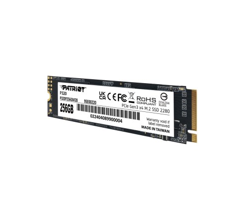 SSD M.2 Patriot P320 256GB NVMe 2280 Gen3.0 x4 3D TLC (P320P256GM28) SSD M.2 Patriot P320 256GB NVMe 2280 Gen3.0 x4 3D TLC (P320P256GM28)