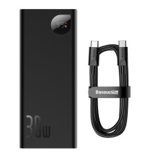 Зовнішній акумулятор Baseus Adaman Metal Digital Display Fast charge Power Bank 20000mAh 30W（2021  Editon）Tarnish (PPAD030001)