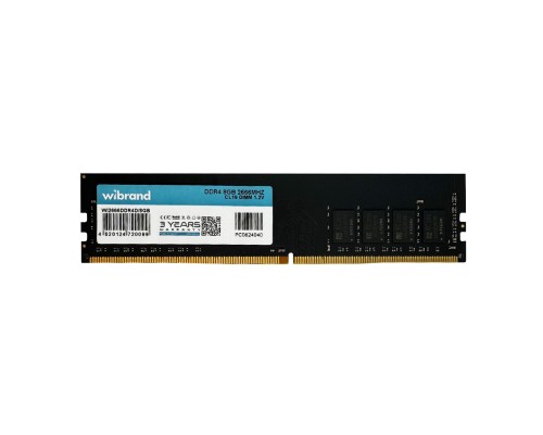 DDR4 Wibrand 8GB 2666MHz CL19 DIMM (WI2666DDR4D/8GB) DDR4 Wibrand 8GB 2666MHz CL19 DIMM (WI2666DDR4D/8GB)