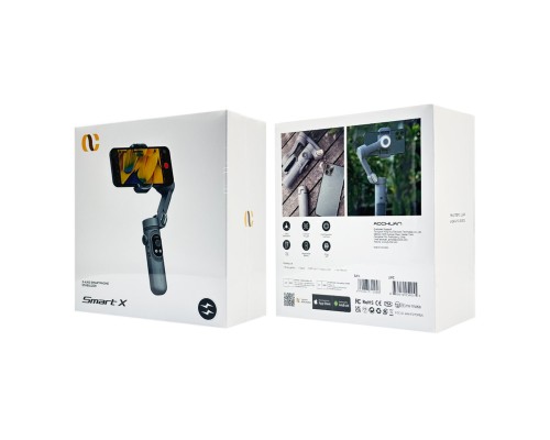 Триосьовий стабілізатор AOCHUAN Professional Gimbal Stabilizer for Smartphone SMART X Сірий (AOCHUAN-SMARTX-G) Триосьовий стабілізатор AOCHUAN Professional Gimbal Stabilizer for Smartphone SMART X Сірий (AOCHUAN-SMARTX-G)