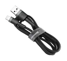 Кабель Baseus Cafule Cable USB For Lightning 2.4A 0.5m Gray+Black (CALKLF-AG1)