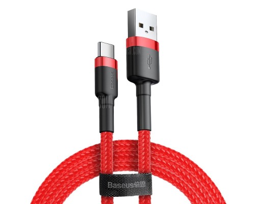 Дата кабель USB 2.0 AM to Type-C 2.0m 2A Red Baseus (CATKLF-C09)