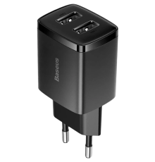 Мережевий зарядний пристрій Baseus Compact Charger 2U 10.5W EU Black (CCXJ010201)