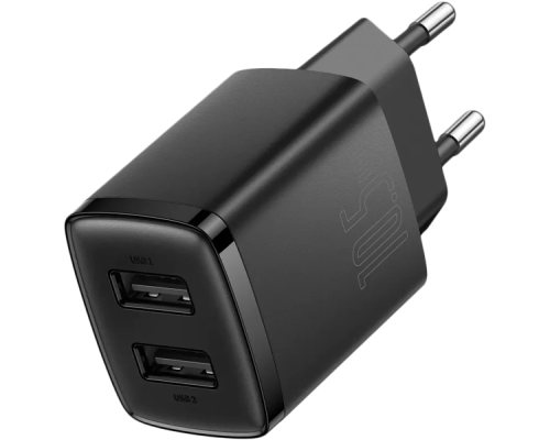 Зарядний пристрій Baseus Compact Charger 2U Black (CCXJ010201)