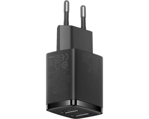 Зарядний пристрій Baseus Compact Charger 2U Black (CCXJ010201)