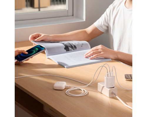 Зарядний пристрій Baseus White (CCXJ020102)