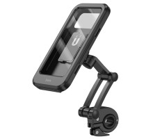 Велотримач для телефона HOCO CA101 Rider waterproof bicycle stand Black (6931474762436)
