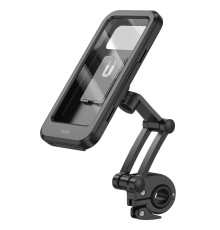Велотримач для телефона HOCO CA101 Rider waterproof bicycle stand Black (6931474762436)