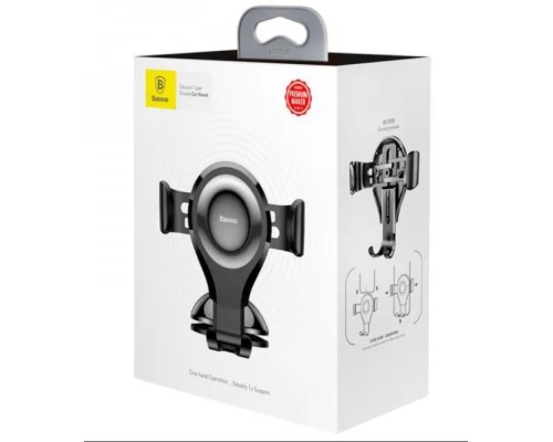Автотримач для телефона Baseus Osculum Type Gravity Car Mount Black (SUYL-XP01)