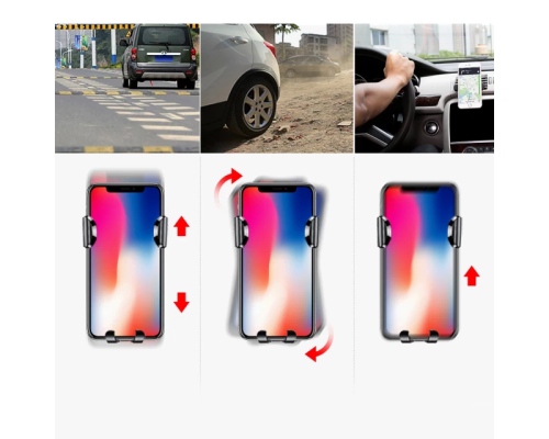Автотримач для телефона Baseus Osculum Type Gravity Car Mount Black (SUYL-XP01)