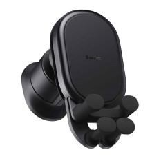 Автотримач для телефона з БЗП Baseus Stable Gravitational Wireless Charging Car Mount Pro 15W (Air Outlet Version) Black (SUWX030001)