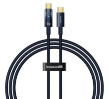 Кабель Baseus Explorer Charging Cable USB-C to USB-C 100W with Auto Shutdown 2m Deepsea Blue (P10319704321-01)