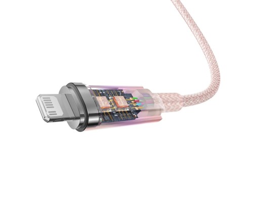 Кабель Baseus Explorer Series Fast Charging Cable with Smart Temperature Control Type-C to iP 20W 1m Pink (CATS010204) Кабель Baseus Explorer Series Fast Charging Cable with Smart Temperature Control Type-C to iP 20W 1m Pink (CATS010204)