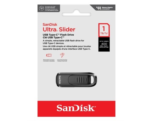 Flash SanDisk USB 3.2 Gen1 Ultra Slider Type-C 1Tb (400 Mb/s) (SDCZ480-1T00-G46) Flash SanDisk USB 3.2 Gen1 Ultra Slider Type-C 1Tb (400 Mb/s) (SDCZ480-1T00-G46)