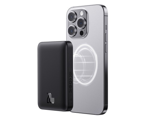 Зовнішній акумулятор Baseus Magnetic Mini Air Wireless Fast Charge Power Bank 10000mAh 20W Cluster Black (P10059001113-00) Зовнішній акумулятор Baseus Magnetic Mini Air Wireless Fast Charge Power Bank 10000mAh 20W Cluster Black (P10059001113-00)