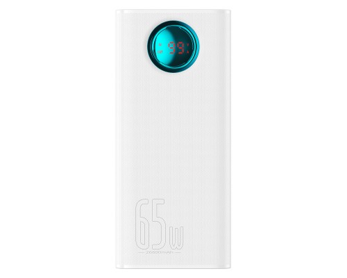 Зовнішній акумулятор Baseus Amblight Digital Display Fast Charge Power Bank 26800mAh 65W Stellar White (P10022402223-00) Зовнішній акумулятор Baseus Amblight Digital Display Fast Charge Power Bank 26800mAh 65W Stellar White (P10022402223-00)