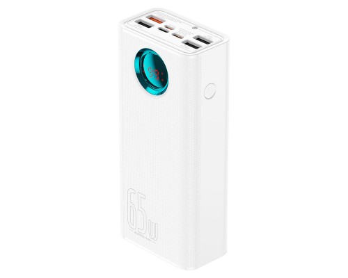 Зовнішній акумулятор Baseus Amblight Digital Display Fast Charge Power Bank 26800mAh 65W Stellar White (P10022402223-00) Зовнішній акумулятор Baseus Amblight Digital Display Fast Charge Power Bank 26800mAh 65W Stellar White (P10022402223-00)