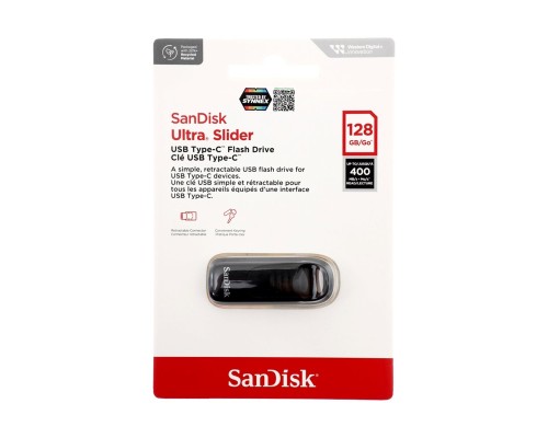 Flash SanDisk USB 3.2 Gen1 Ultra Slider Type-C 128Gb (400 Mb/s) (SDCZ480-128G-G46) Flash SanDisk USB 3.2 Gen1 Ultra Slider Type-C 128Gb (400 Mb/s) (SDCZ480-128G-G46)