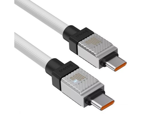 Кабель Baseus CoolPlay Series Fast Charging Cable Type-C to Type-C 100W 2m White (CAKW000302) Кабель Baseus CoolPlay Series Fast Charging Cable Type-C to Type-C 100W 2m White (CAKW000302)