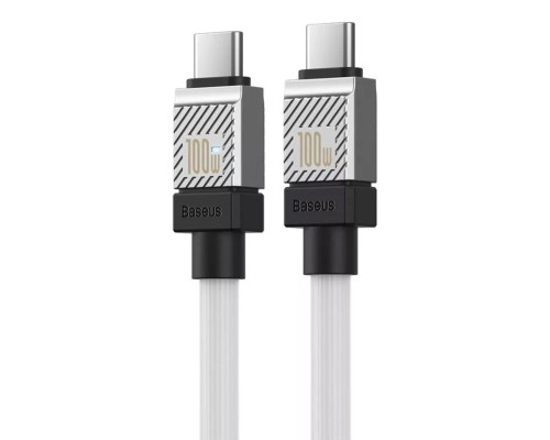 Кабель Baseus CoolPlay Series Fast Charging Cable Type-C to Type-C 100W 2m White (CAKW000302) Кабель Baseus CoolPlay Series Fast Charging Cable Type-C to Type-C 100W 2m White (CAKW000302)