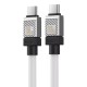 Кабель Baseus CoolPlay Series Fast Charging Cable Type-C to Type-C 100W 2m White (CAKW000302)