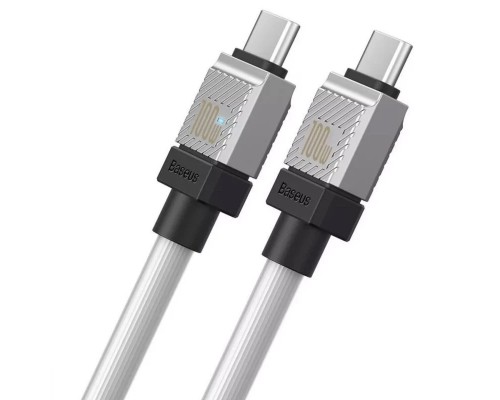 Кабель Baseus CoolPlay Series Fast Charging Cable Type-C to Type-C 100W 2m White (CAKW000302) Кабель Baseus CoolPlay Series Fast Charging Cable Type-C to Type-C 100W 2m White (CAKW000302)