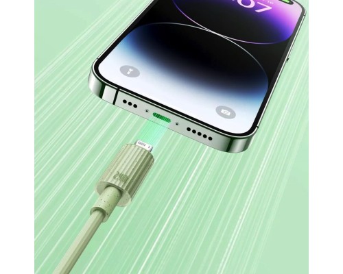 Кабель Baseus Habitat Series Fast Charging Cable USB to iP 2.4A 2m Natural Green (P10360200631-01) Кабель Baseus Habitat Series Fast Charging Cable USB to iP 2.4A 2m Natural Green (P10360200631-01)